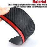 Picture of Car Side Mirror Rain Guard Eyebrow – 1 Pair Carbon Fiber Look for SUV & Truck