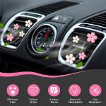 Picture of Daisy Flower Car Air Vent Clip – 8 PCS Pink Air Fresheners for Car Interior, Cute Flower Scented Clips for Girls & Women