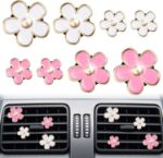 Picture of Daisy Flower Car Air Vent Clip – 8 PCS Pink Air Fresheners for Car Interior, Cute Flower Scented Clips for Girls & Women