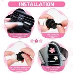 Picture of Daisy Flower Car Air Vent Clip – 8 PCS Pink Air Fresheners for Car Interior, Cute Flower Scented Clips for Girls & Women