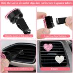 Picture of 4Pcs Bling Crystal Car Air Vent Clip Fresheners – Shiny Diffuser Accessories for Women, Car Interior Decor