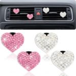 Picture of 4Pcs Bling Crystal Car Air Vent Clip Fresheners – Shiny Diffuser Accessories for Women, Car Interior Decor
