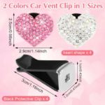 Picture of 4Pcs Bling Crystal Car Air Vent Clip Fresheners – Shiny Diffuser Accessories for Women, Car Interior Decor