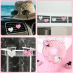 Picture of 4Pcs Bling Crystal Car Air Vent Clip Fresheners – Shiny Diffuser Accessories for Women, Car Interior Decor