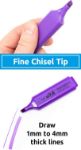 Picture of 8 Chisel Tipped Highlighters – Non-Toxic, Easy Grip, Long-Lasting Ink for School and Work, Safe for Kids