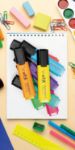 Picture of 8 Chisel Tipped Highlighters – Non-Toxic, Easy Grip, Long-Lasting Ink for School and Work, Safe for Kids