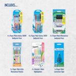 Picture of Aper Mate & Sharpie Pens Set | Ballpoint Pens, Highlighters, Mechanical Pencils & Correction Tape | 26 Count for School & Office