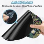 Picture of Ergonomic Gel Mouse Pad with Wrist Rest – Memory Foam Non-Slip Base, Black Flower Design