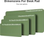 Picture of Leather Desk Mat – Non-Slip Laptop Writing Pad for Office & Home, Olive Green (80cm x 40cm)