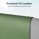 Picture of Leather Desk Mat – Non-Slip Laptop Writing Pad for Office & Home, Olive Green (80cm x 40cm)