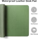 Picture of Leather Desk Mat – Non-Slip Laptop Writing Pad for Office & Home, Olive Green (80cm x 40cm)