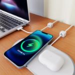 Picture of Magnetic Cord Organizer Holder – 8 Pack Cable Clips with Adhesive for Desk, Nightstand, Office & Kitchen