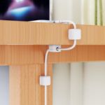 Picture of Magnetic Cord Organizer Holder – 8 Pack Cable Clips with Adhesive for Desk, Nightstand, Office & Kitchen