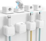 Picture of Magnetic Cord Organizer Holder – 8 Pack Cable Clips with Adhesive for Desk, Nightstand, Office & Kitchen