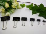 Picture of 43 Pcs Black Metal Binder Clips 25mm | Foldback Paper Clamps for Office, Home & School Use