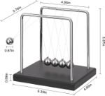 Picture of Newtons Cradle Balance Balls – Kinetic Motion Physics Gadget for Home & Office Desk Decor