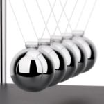 Picture of Newtons Cradle Balance Balls – Kinetic Motion Physics Gadget for Home & Office Desk Decor