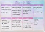 Picture of Pastel Daily Planner Set – 56 Sheet Weekly Planner, A5 Notebook, Sticky Notes & Planner Stickers