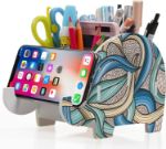 Picture of Elephant Desk Supplies Organizer – Cute Pencil Holder & Phone Stand for Kids, Girls, Boys, and Women – Multifunctional Office Desk Decoration & Gift