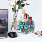 Picture of Elephant Desk Supplies Organizer – Cute Pencil Holder & Phone Stand for Kids, Girls, Boys, and Women – Multifunctional Office Desk Decoration & Gift