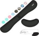 Picture of Ergonomic Wrist Rest Set for Keyboard and Mouse – Non-Slip Memory Foam Cushion for Pain Relief – Typing & Gaming Wrist Support Pad for Office, Home & Laptop Use