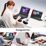 Picture of Ergonomic Wrist Rest Set for Keyboard and Mouse – Non-Slip Memory Foam Cushion for Pain Relief – Typing & Gaming Wrist Support Pad for Office, Home & Laptop Use