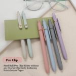 Picture of FIOVER Gel Pens – 6pcs 0.7mm Fine Point Black Ink for Journaling, Office & School Supplies (Morandi-Black)