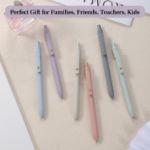 Picture of FIOVER Gel Pens – 6pcs 0.7mm Fine Point Black Ink for Journaling, Office & School Supplies (Morandi-Black)