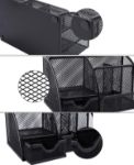 Picture of EasyPAG Office Mesh Desk Tidy – Versatile Desktop Organiser with Drawer, Black – Durable & Stylish Stationery Storage
