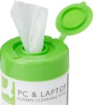 Picture of Screen Cleaning Wet Wipes – 100pcs Dispenser Tub | Antistatic Wipes for TFT & LCD Screens – White
