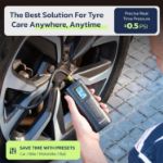 Picture of AP2-P Cordless Tyre Inflator Electric Air Pump | Digital Pressure Gauge, Rechargeable Portable Compressor for Car, Bike, Motorcycle, Scooter & Balls