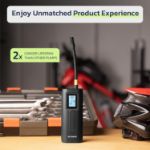 Picture of AP2-P Cordless Tyre Inflator Electric Air Pump | Digital Pressure Gauge, Rechargeable Portable Compressor for Car, Bike, Motorcycle, Scooter & Balls