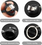 Picture of 2PCS 3D Motorcycle Helmet Keychain – Cool Metal Biker Key Ring for Car, Bike, Gifts – Black & Silver Zinc Alloy