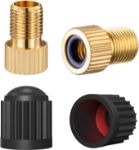 Picture of Presta to Schrader Valve Adapter – 2PCS Brass Bicycle Pump Converter with Tire Valve Caps