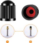 Picture of Presta to Schrader Valve Adapter – 2PCS Brass Bicycle Pump Converter with Tire Valve Caps