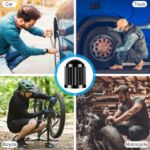 Picture of Presta to Schrader Valve Adapter – 2PCS Brass Bicycle Pump Converter with Tire Valve Caps