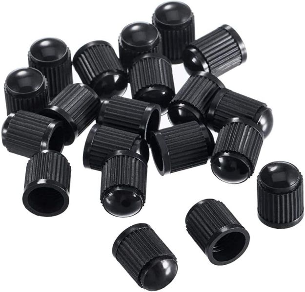 Picture of 10 Pcs Tyre Valve Caps – Universal Black Dust Stem Caps for Car Tyres, Bikes, Bicycles, Motorbikes