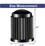 Picture of 10 Pcs Tyre Valve Caps – Universal Black Dust Stem Caps for Car Tyres, Bikes, Bicycles, Motorbikes