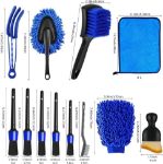 Picture of 13PCS Car Cleaning Kit – Complete Car Detailing Brush Set for Interior & Exterior | Wash Mitt, Wheel Brush, Vent & Dashboard Tools