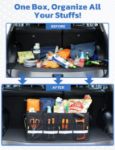 Picture of Collapsible Car Boot Organiser – Waterproof Trunk Storage with Cover (Black)