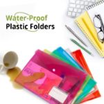 Picture of 30-Pack A4 Plastic Wallet Folders – Assorted Colors with Label Pocket & Snap Button for School, Office & Travel