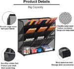 Picture of Mesh Desk Organiser – Multi-Functional Pen Holder & Desktop Stationery Organiser Rack for Home, School & Office Supplies (Black)