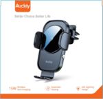 Picture of Auckly 15W Wireless Car Charger Mount – Auto-Clamping Qi Phone Holder for iPhone 11–16 Series, Samsung S22–S24, Air Vent Mount with Fast Charging & Smart Chip