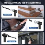 Picture of Cordless Mini Handheld Vacuum Cleaner – 2-in-1 Electric Air Duster & Vacuum for Car, Home & Office, Rechargeable, Portable