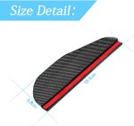 Picture of 2PCS Universal Rearview Mirror Rain Visor Guard – Carbon Fiber Waterproof Side Mirror Eyebrows for Cars, Trucks, SUVs