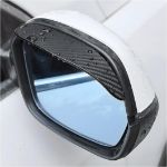 Picture of 2PCS Universal Rearview Mirror Rain Visor Guard – Carbon Fiber Waterproof Side Mirror Eyebrows for Cars, Trucks, SUVs