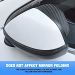 Picture of 2PCS Universal Rearview Mirror Rain Visor Guard – Carbon Fiber Waterproof Side Mirror Eyebrows for Cars, Trucks, SUVs
