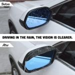Picture of 2PCS Universal Rearview Mirror Rain Visor Guard – Carbon Fiber Waterproof Side Mirror Eyebrows for Cars, Trucks, SUVs