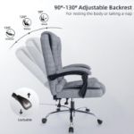 Picture of Executive Office Chair – High Back Ergonomic Recliner Desk Chair with Tilt Function & Heavy-Duty Base for Home Office or Gaming (Grey Fabric)