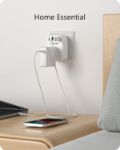 Picture of USB Plug Charger UK with 1 Type C and 3 USB Ports – 5-in-1 Multiport Adapter Plug for Household Appliances, Smartphones, iPhones & Tablets – 3250W Power Capacity